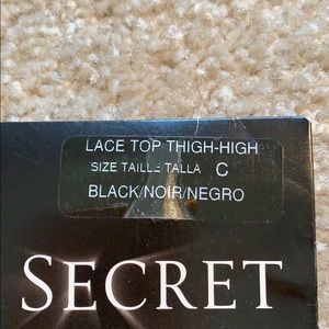 Victoria's Secret Accessories - NIB Victoria’s Secret lace top thigh highs. Size C Victoria's Secret Accessories - NIB Victoria’s Secret lace top thigh highs. Size C